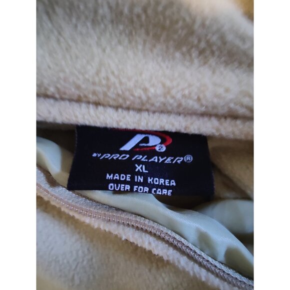 Notre Dame Vtg P2 Reversible Beige Fleece Navy Blue Nylon Pullover Jacket XL - Picture 7 of 12